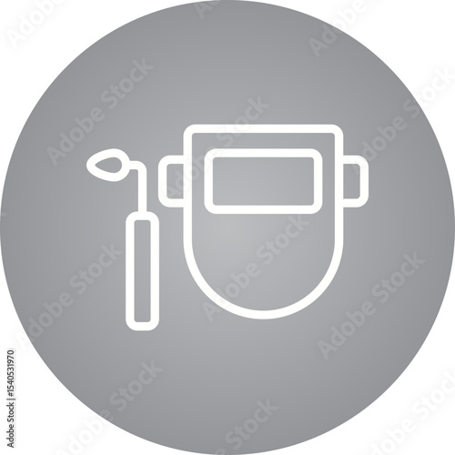 Welding mask single icon vector illustration