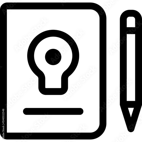 Notebook single icon vector illustration