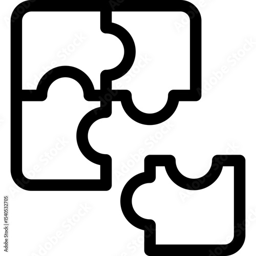 Puzzle single icon vector illustration