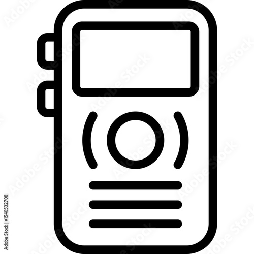 Radio single icon vector illustration