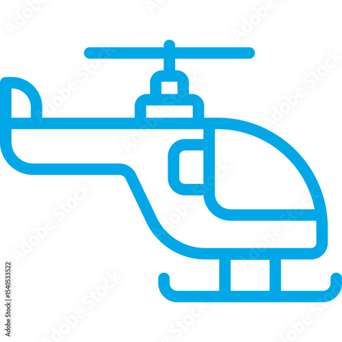 Helicopter single icon vector illustration
