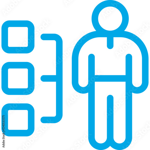 Human single icon vector illustration
