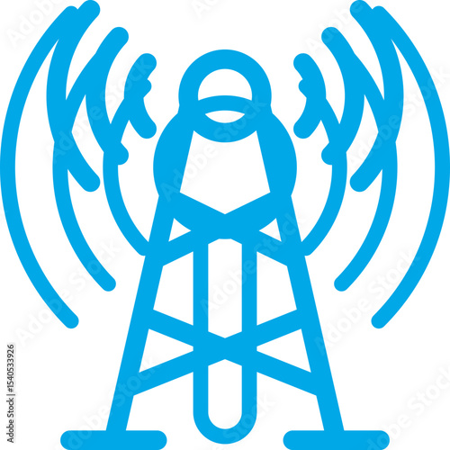 Signals single icon vector illustration