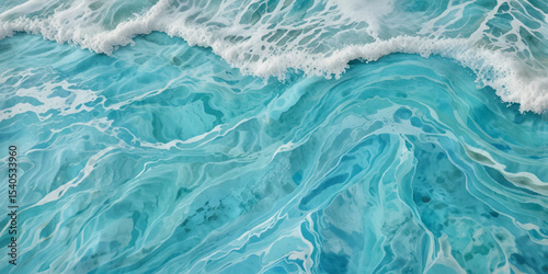 Abstract sea water wave ocean background.