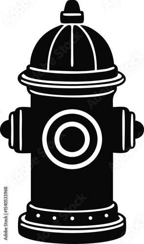 fire hydrant silhouette vector