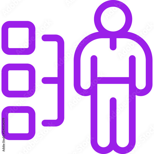 Human single icon vector illustration