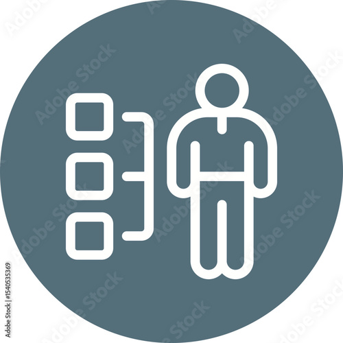 Human single icon vector illustration