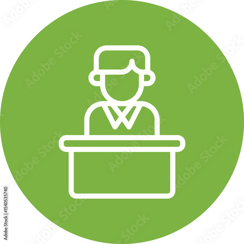 President single icon vector illustration