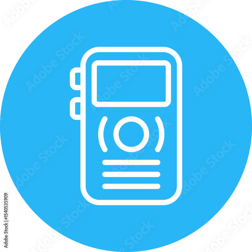 Radio single icon vector illustration