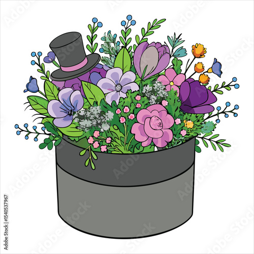 Flower shop bouquet hello spring beautiful rose