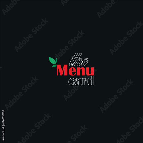 Creative menu design. Menu template and layout menu