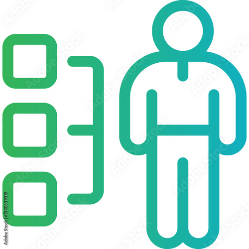 Human single icon vector illustration