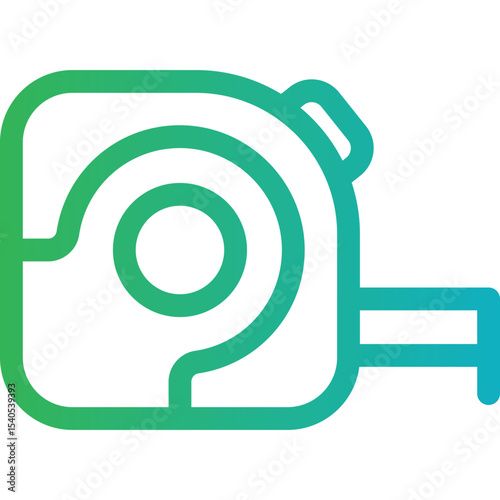 Measuring tape single icon vector illustration