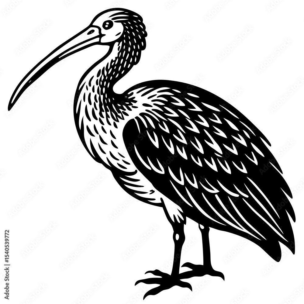 Fototapeta premium vector illustration of a bird