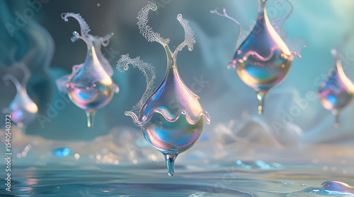 drops of water on glass