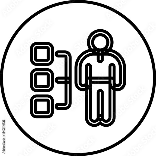 Human single icon vector illustration