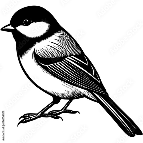 blue tit isolated on white