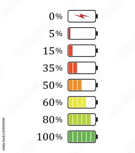 battery-charge-levels-icons-set-smartphone-battery