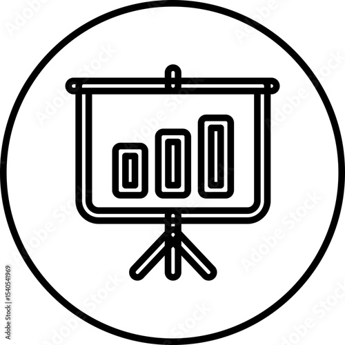 Stats single icon vector illustration