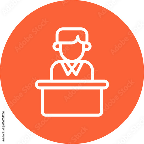 President single icon vector illustration