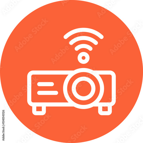 Projector single icon vector illustration