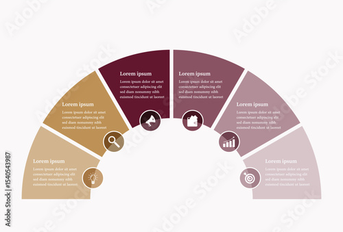 six-steps-half-circle-business-infographic-template