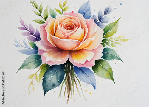 Floral Art with a Splash of Color