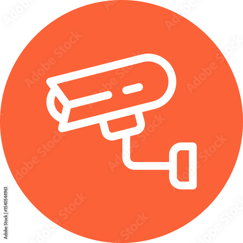 CCTV single icon vector illustration