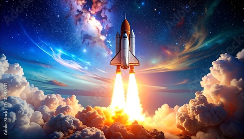 Rocket Launch Space Exploration.