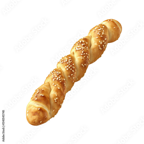 Twisted Sesame Breadstick - Golden Brown Bakery Pastry