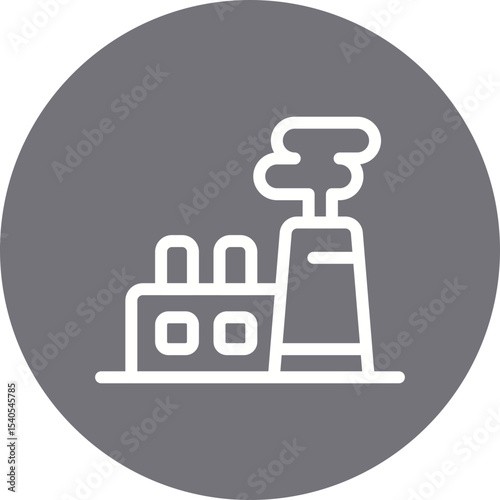 Factory single icon vector illustration