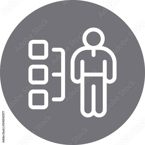 Human single icon vector illustration