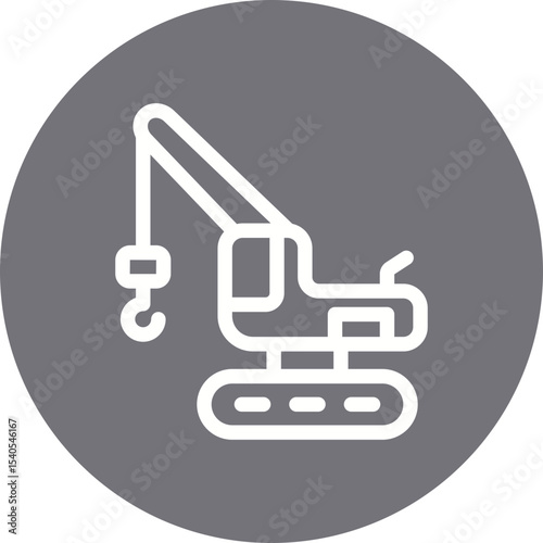 Machine single icon vector illustration
