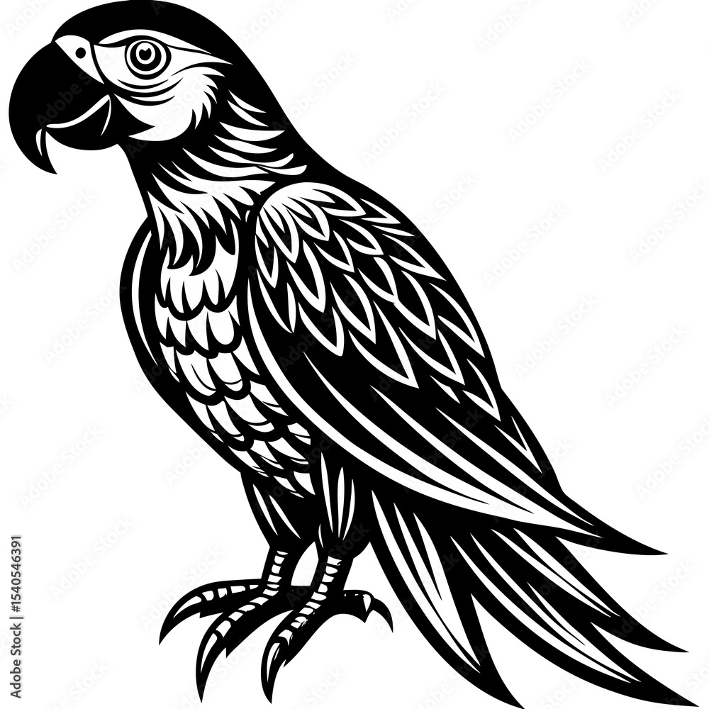 Fototapeta premium vector illustration of an owl
