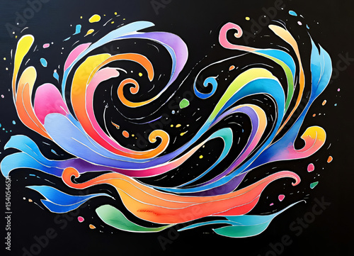abstract background with swirls