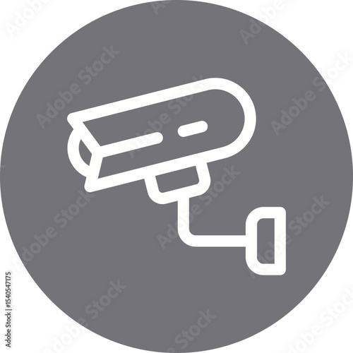 CCTV single icon vector illustration