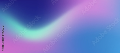 Bright curved winter gradient mesh in pastel blue, lavender, and violet tones. Vector Smooth liquid texture with blurry effect. Cool aquatic flow for modern design, web, presentation, posters
