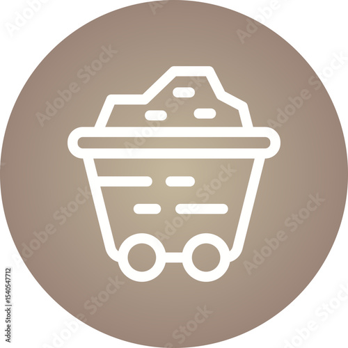 Gold single icon vector illustration