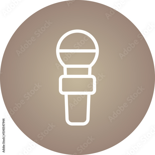 Mic single icon vector illustration