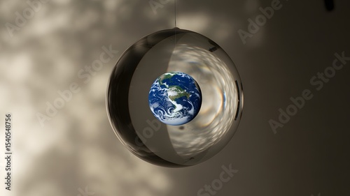 A planet in a bubble