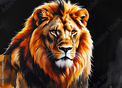Lion Displaying Pride and Power