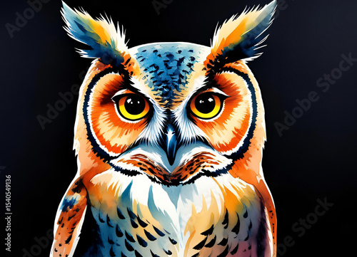 Owl With Soft and Fluffy Plumage