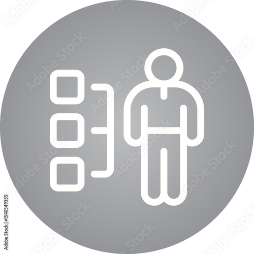 Human single icon vector illustration