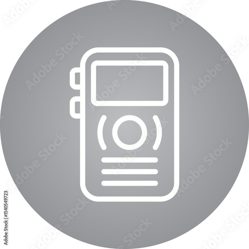 Radio single icon vector illustration