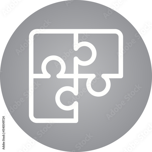 Puzzles single icon vector illustration