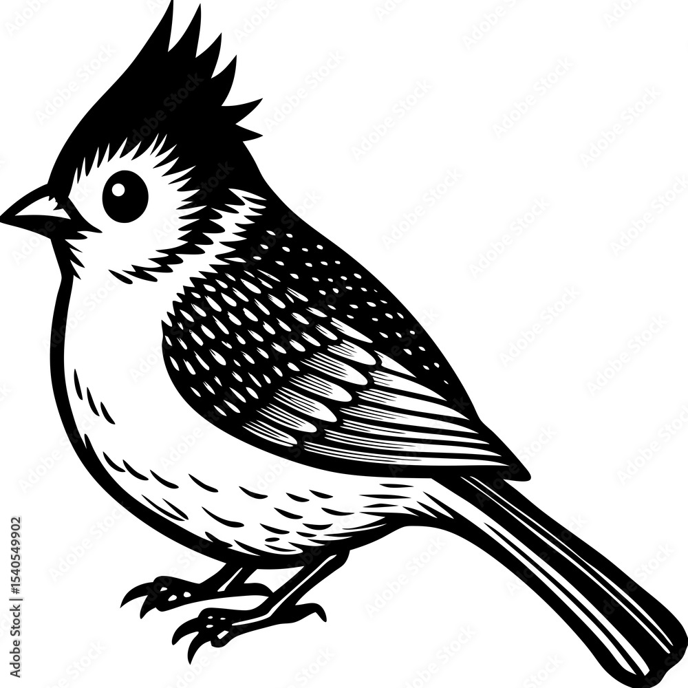 Naklejka premium bird on a white background