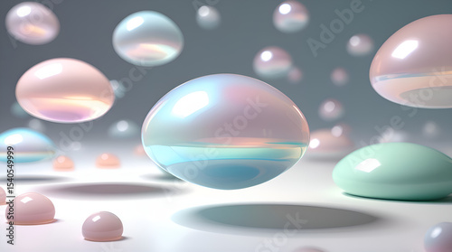abstract background with bubbles
