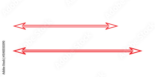 red arrow icon on white background. flat style. arrow icon for your web site design, logo, app, UI. Direction symbol. Arrow symbol . Vector illustration.