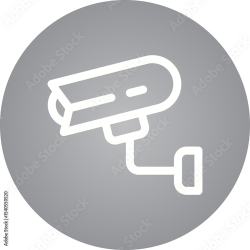 CCTV single icon vector illustration