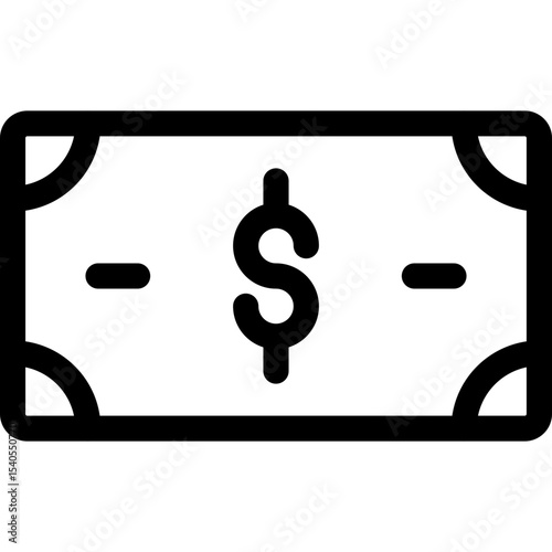 Cash single icon vector illustration
